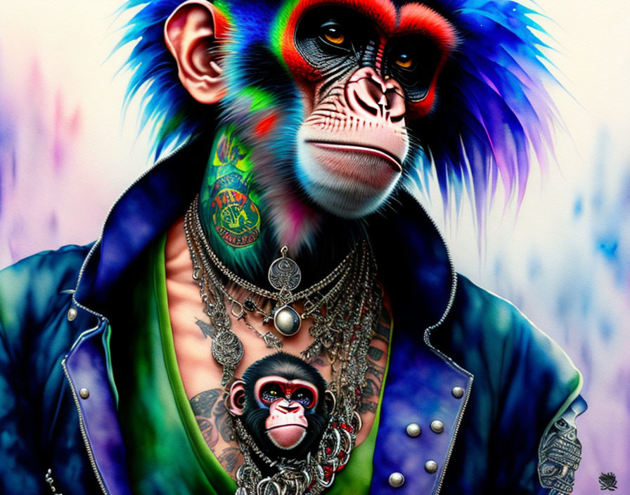 Monkey Punk Rocker