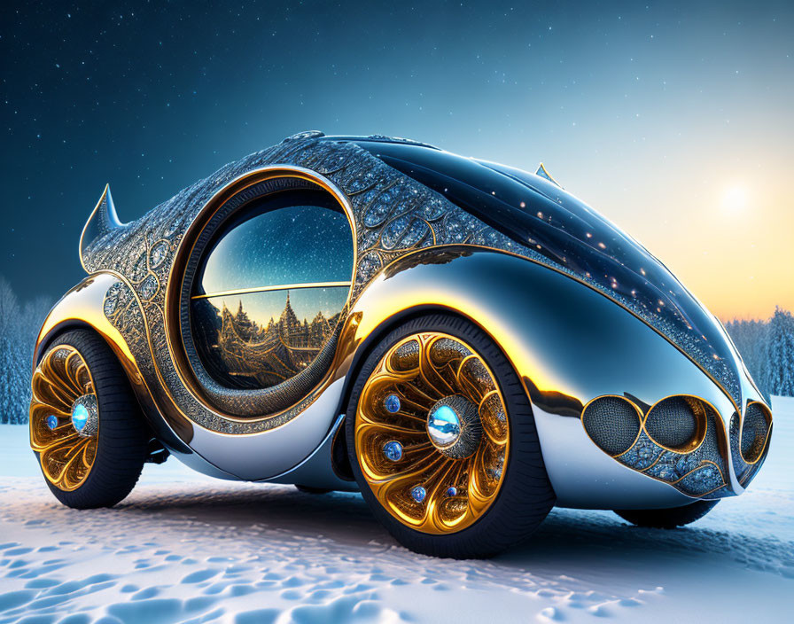   Fantasy biomorphic car,