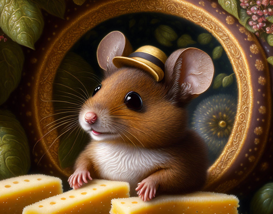 Very cute brown mouse