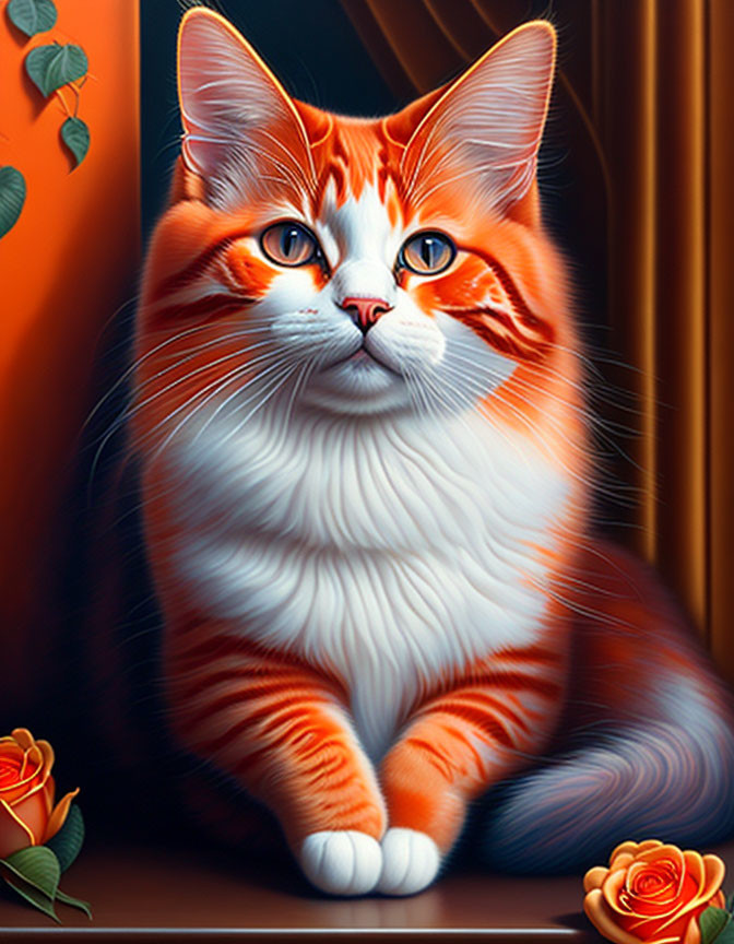 cute orange cat
