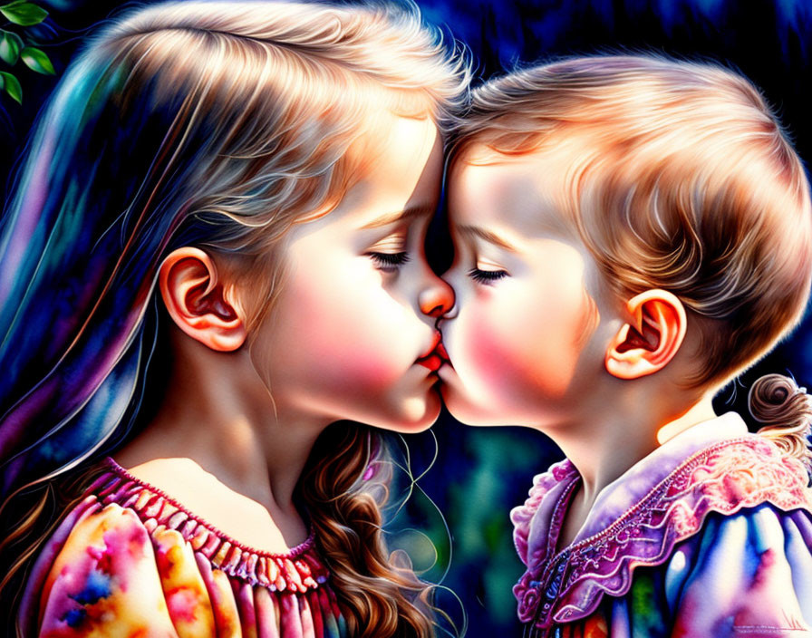 bacio dei bimbi