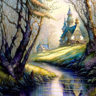 Enchanting fairytale cottage by serene lake with rowboat