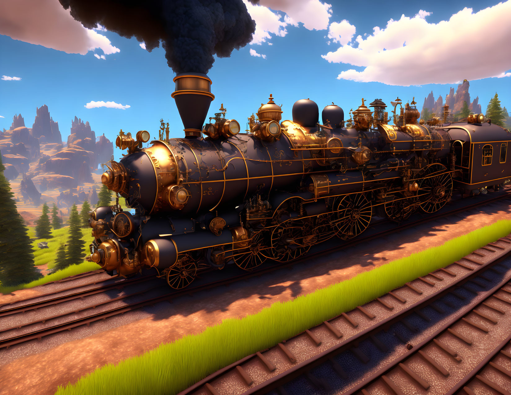 Steampunk train