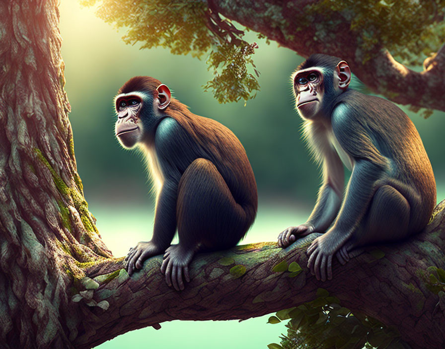 2 monkeys