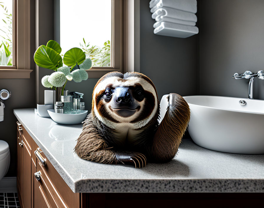 Bathroom Sloth