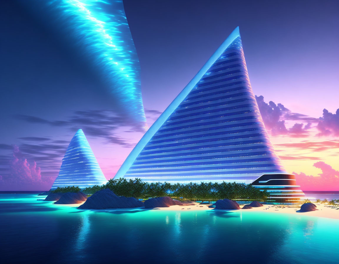Tropical Modern Pyramids