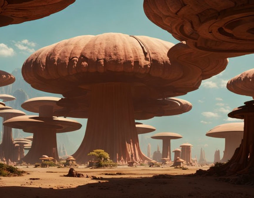 Another view from The Planet of Giant Mushrooms.