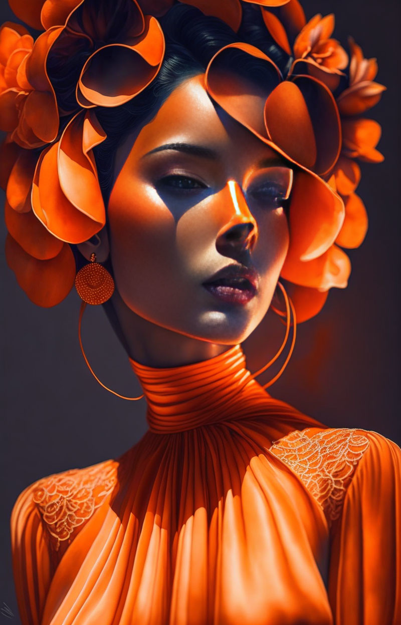 Woman in Orange