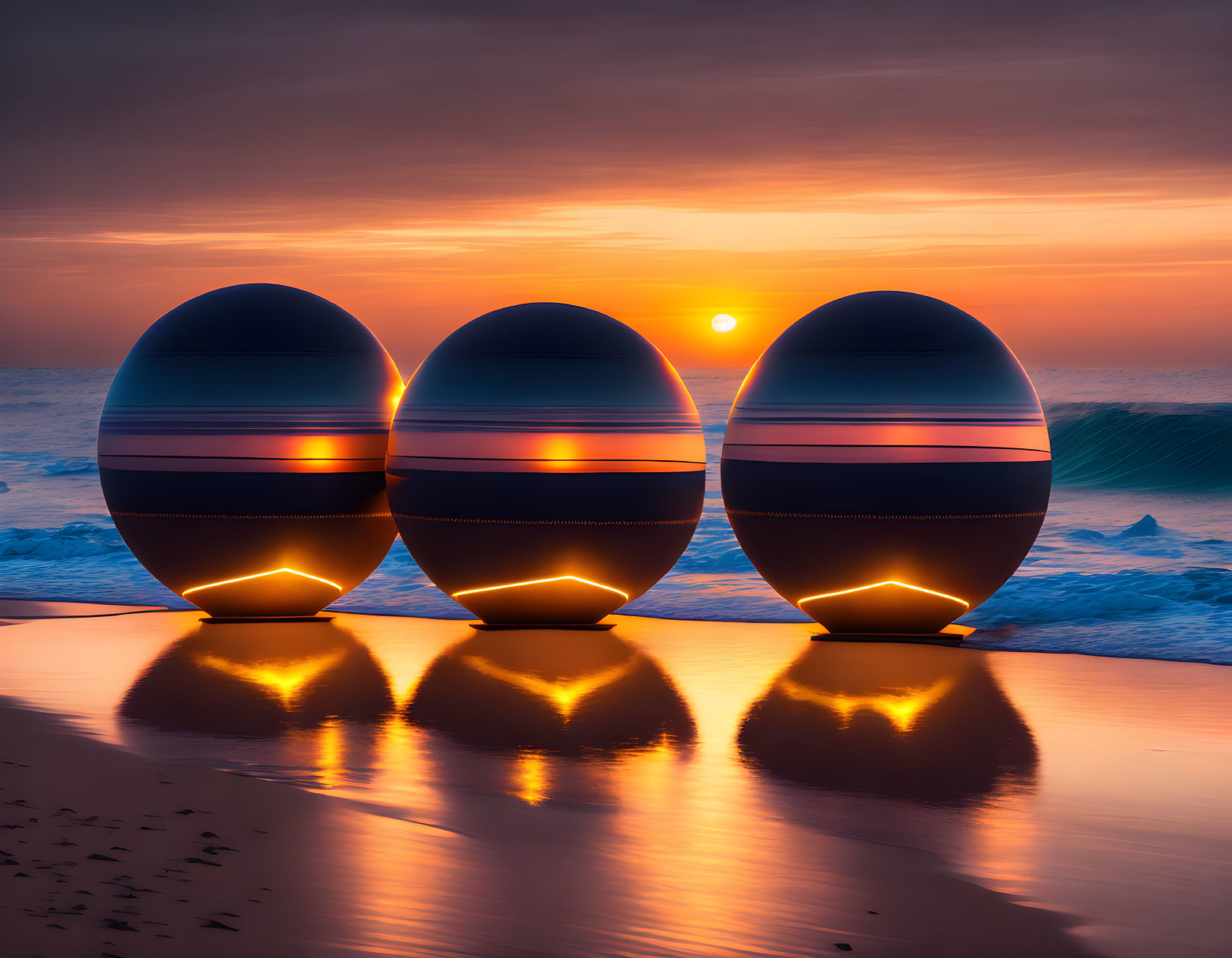 3 spheres