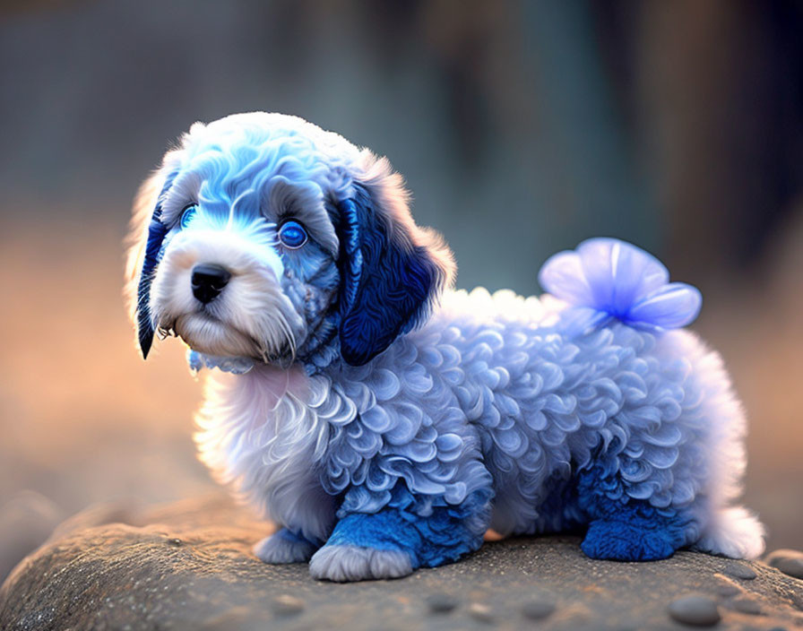 blue puppy
