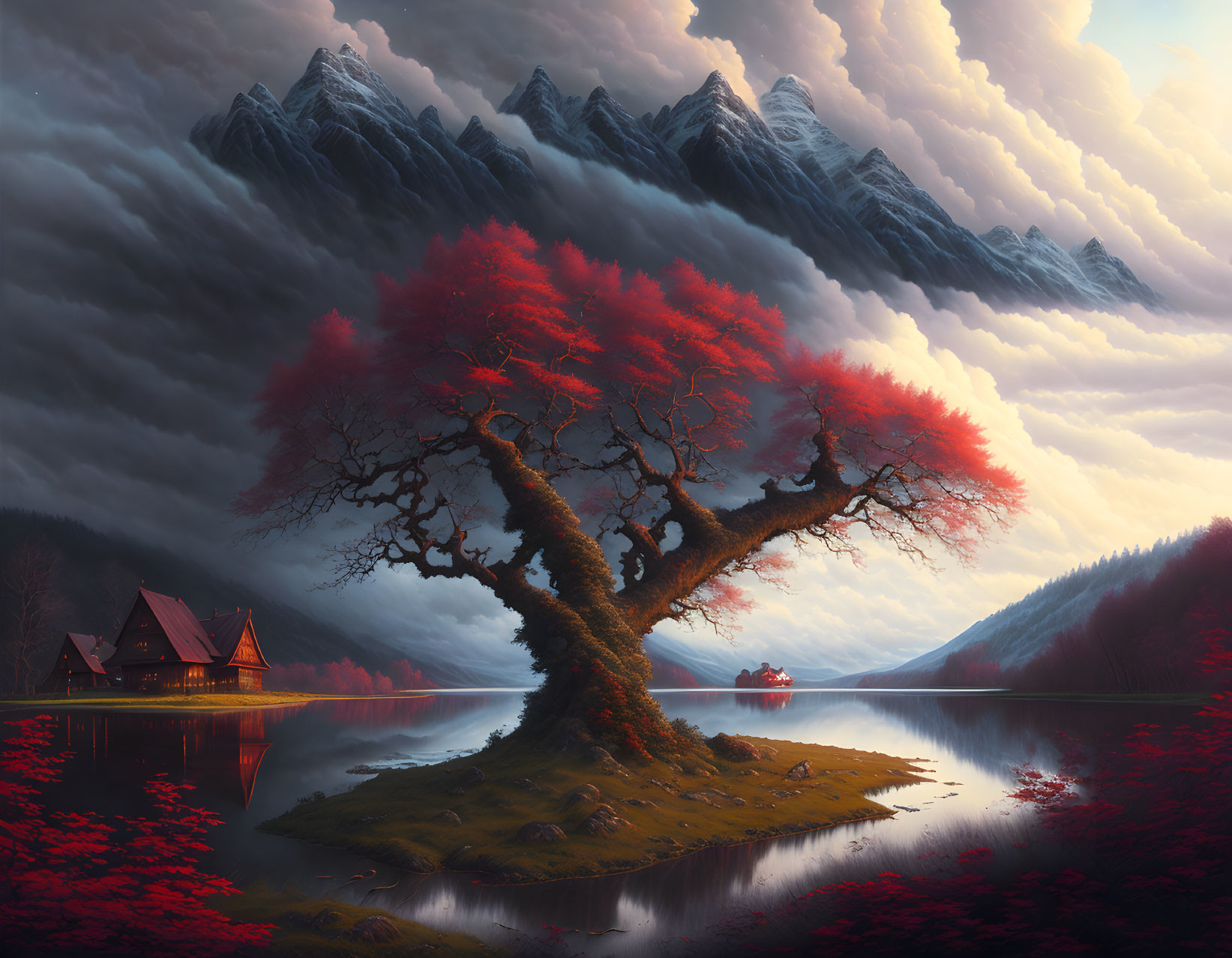 In the land of the red tree