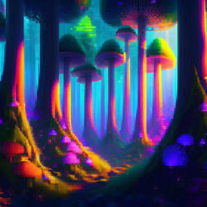A Magic Mushroom Forest (Or Is It)