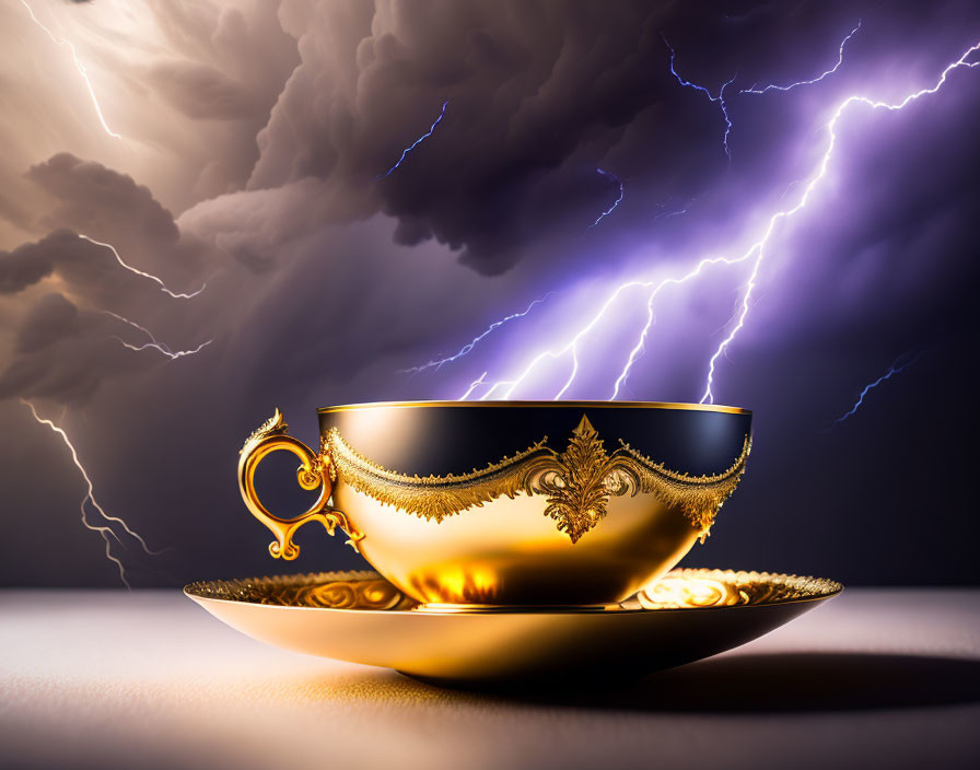 Tea party in storm