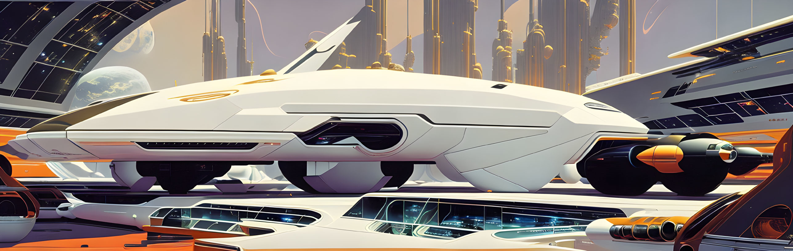 space probe By Syd Mead