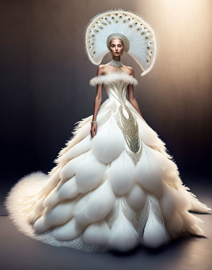 The white peacock bride
