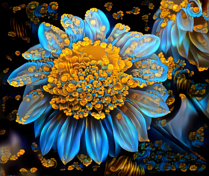 Flower meet fractal