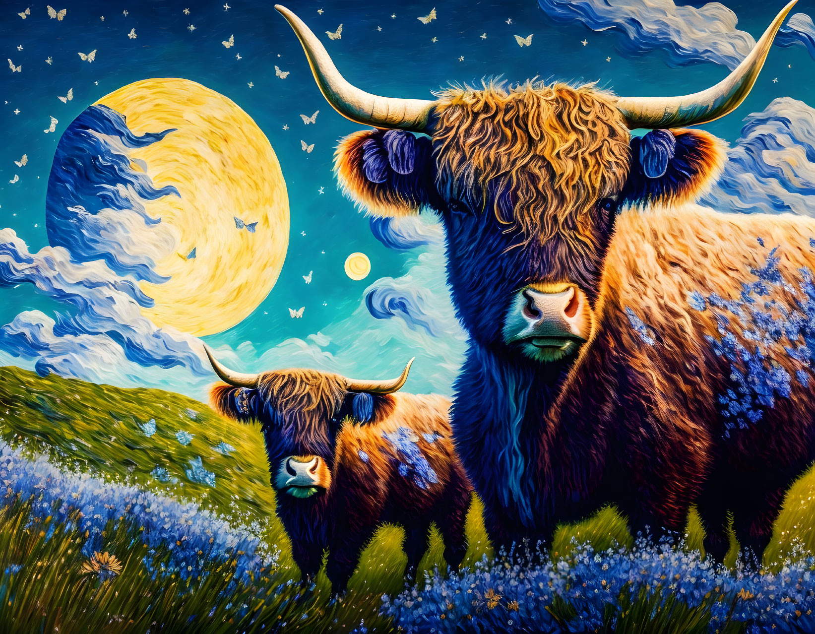 Family of cows