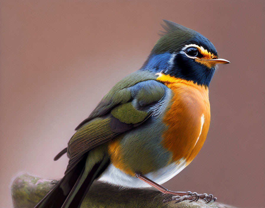A beautiful male robin, with an inquisitive look.