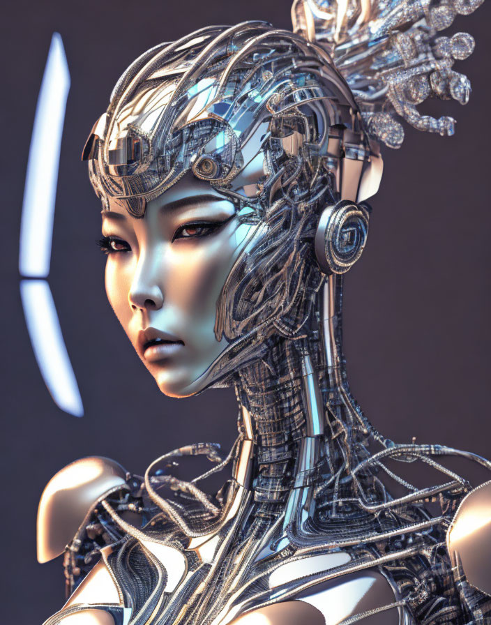 Robotic sci fi women