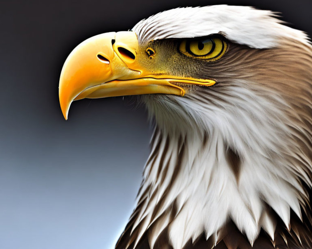 Bald Eagle Close-Up: Sharp Beak, Intense Yellow Eyes
