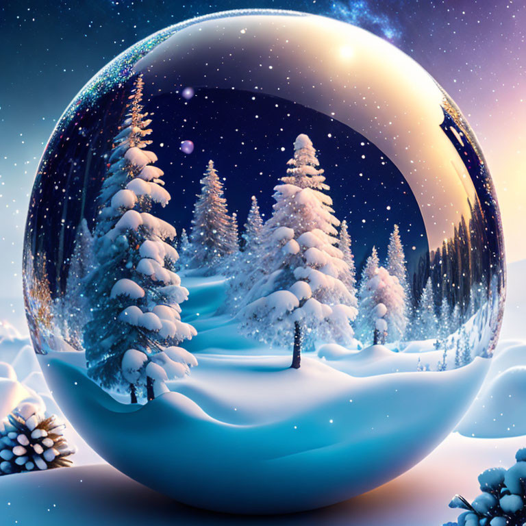 Winter globe