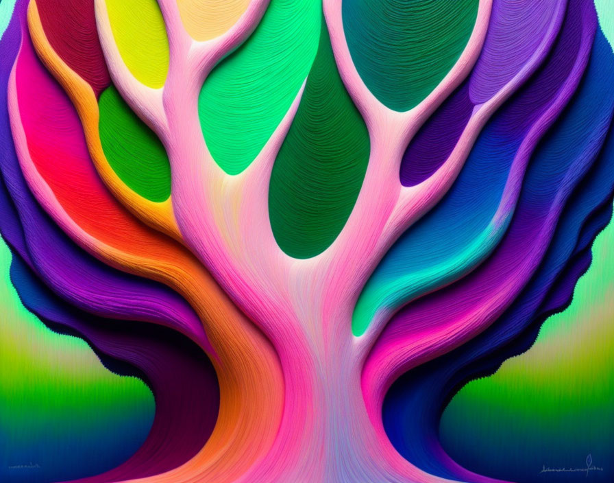 big tree, pastel crayons - Annette Loginova