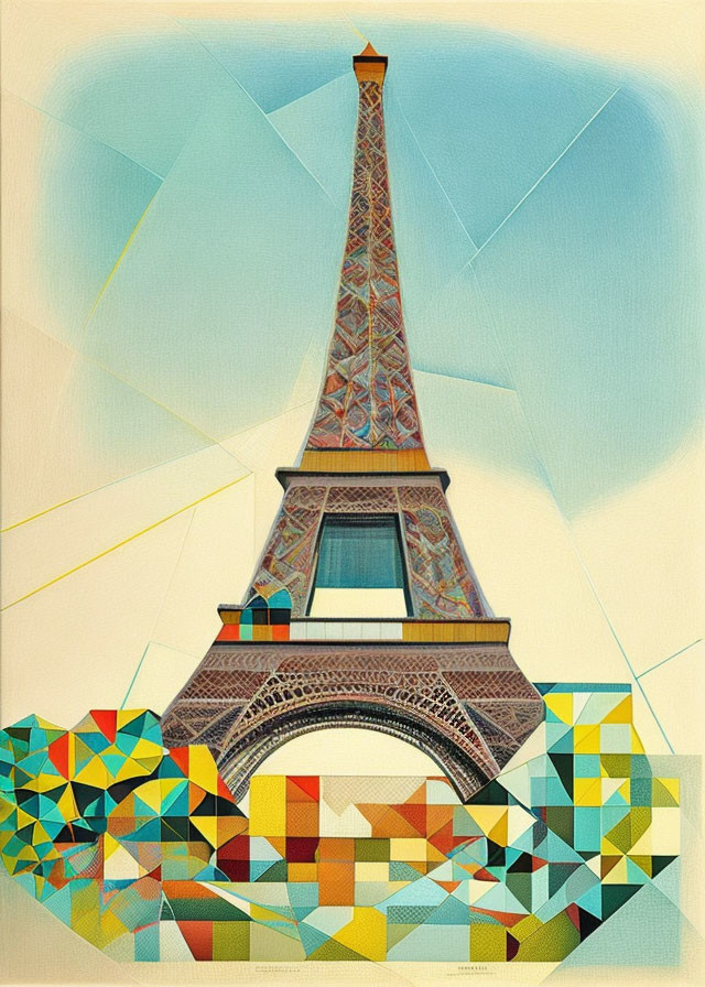 Eiffel Tower Geometric abstraction