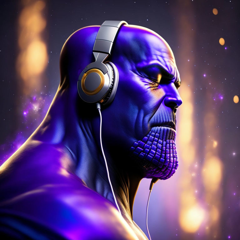 Thanos listens to music