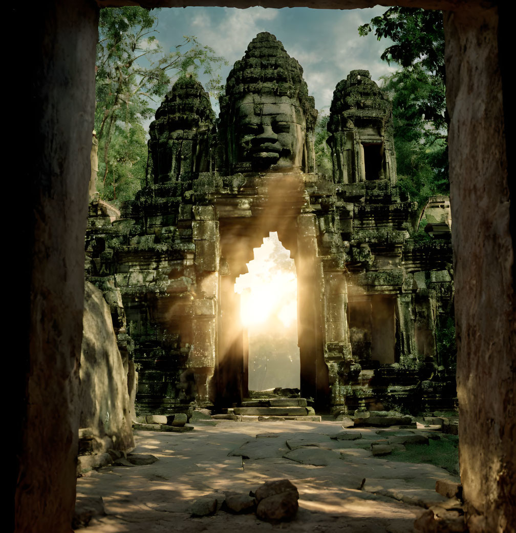 an ancient Khmer castle