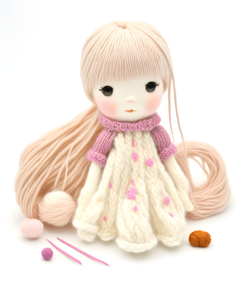  CUTE GIRL doll ,Knitting Style
