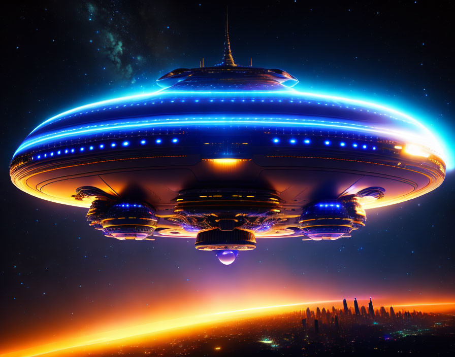 Giant alien ship