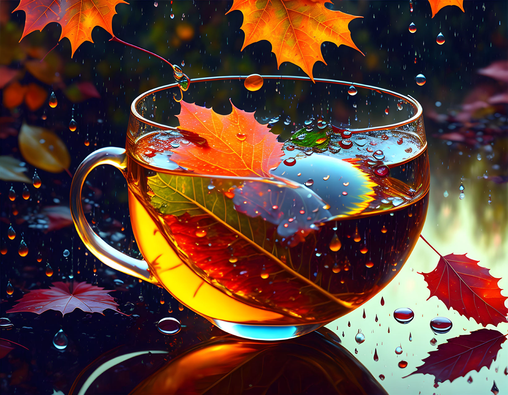 a cup of custard autumn