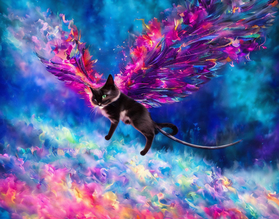 Cute kitty with Wings