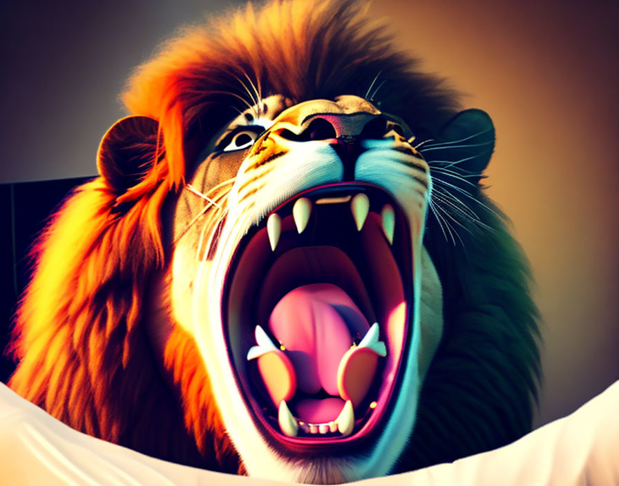 Lion roaring tonight
