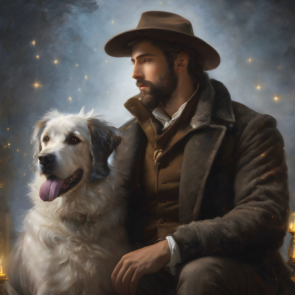 A man and his dog