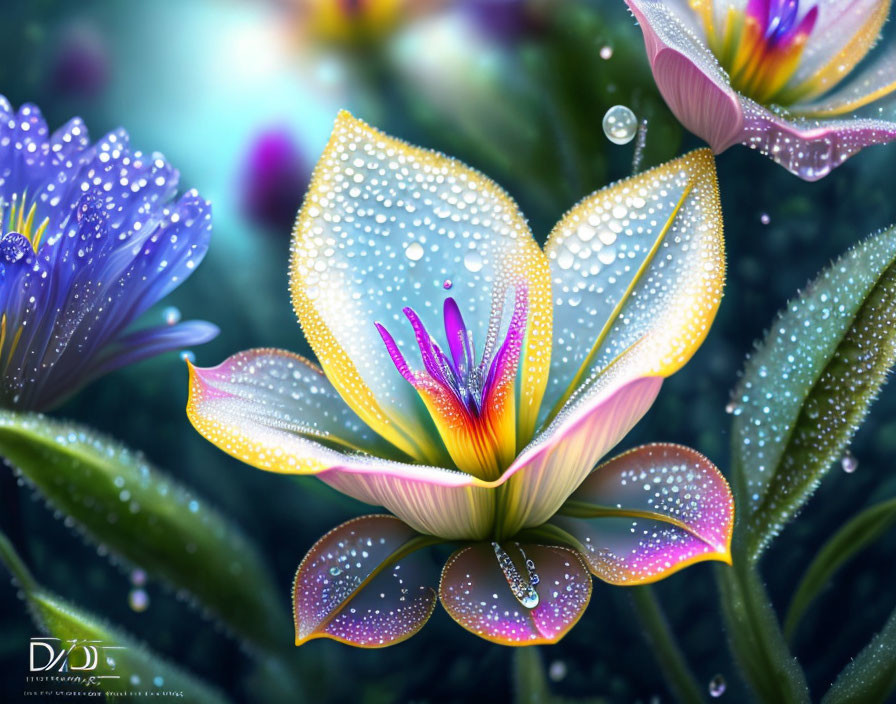 Fantasy Flower with Dew