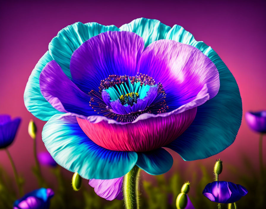 Fantasy Poppy Flower