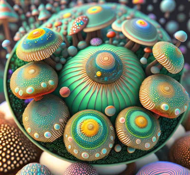Planet Mushroom Cupcake 