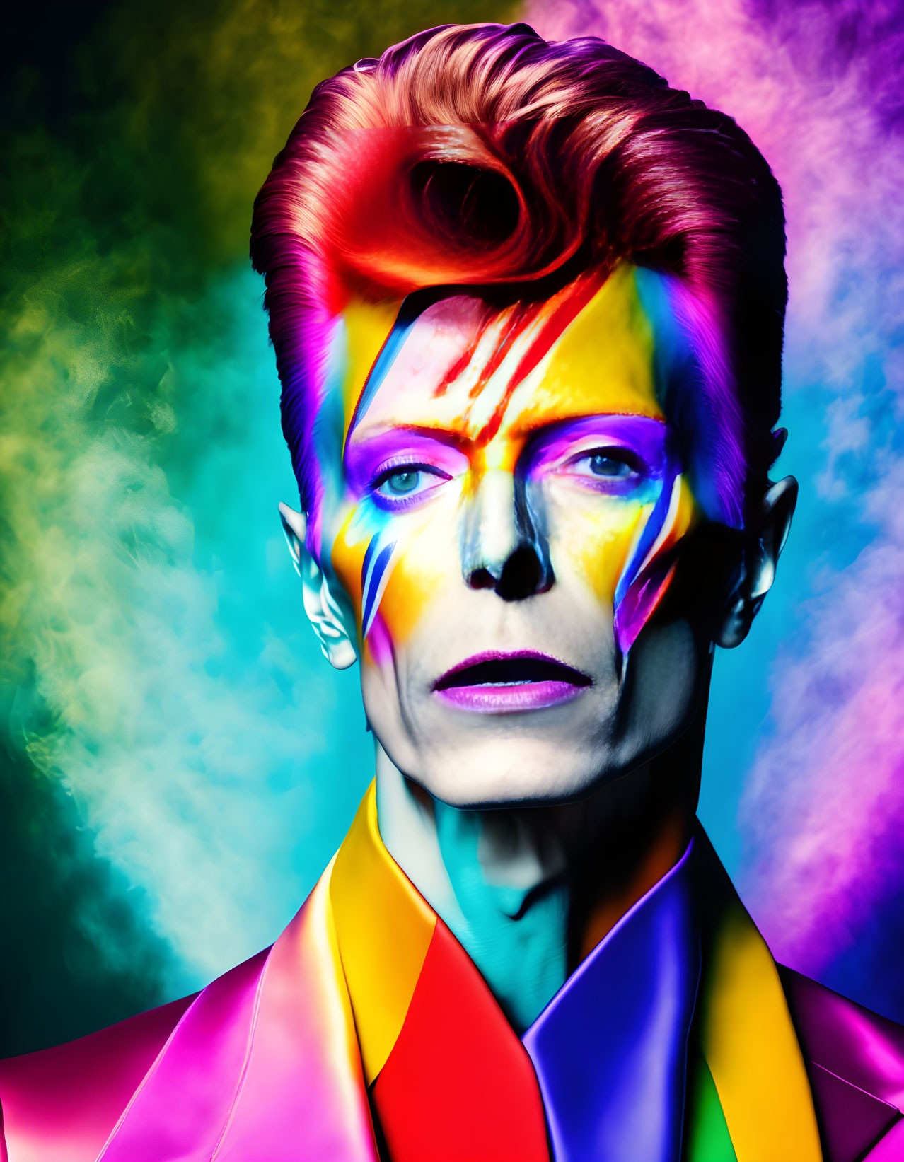 David Bowie In True Pure Magic Colourful