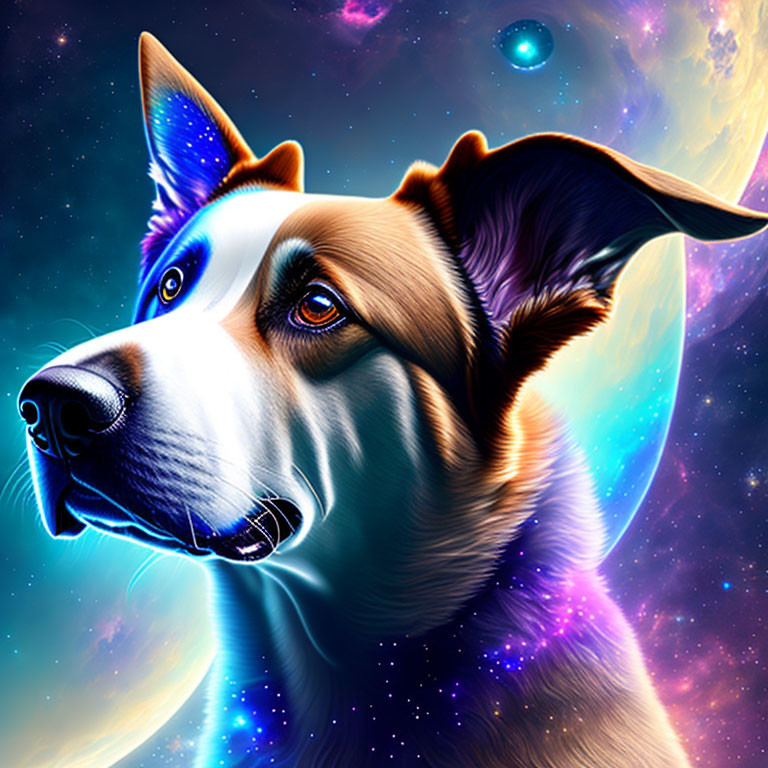  Abstract Celestial Dog 