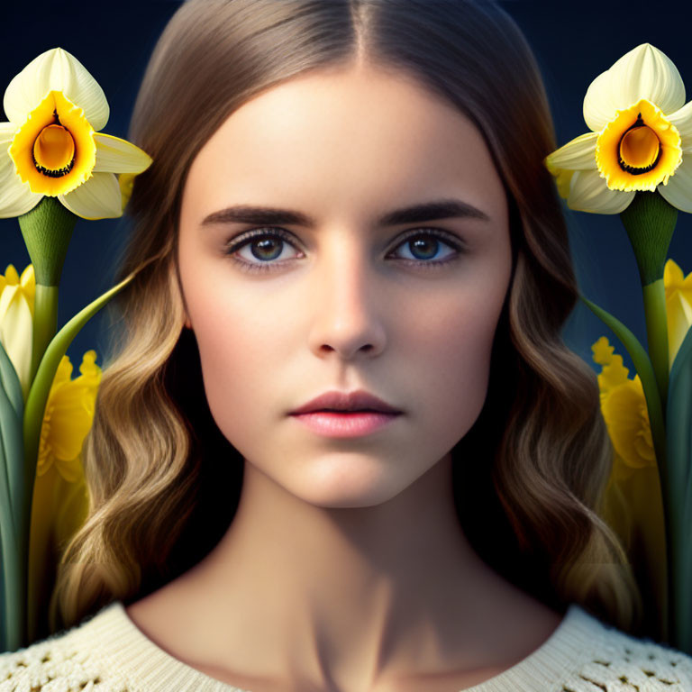 Girl in the daffodils