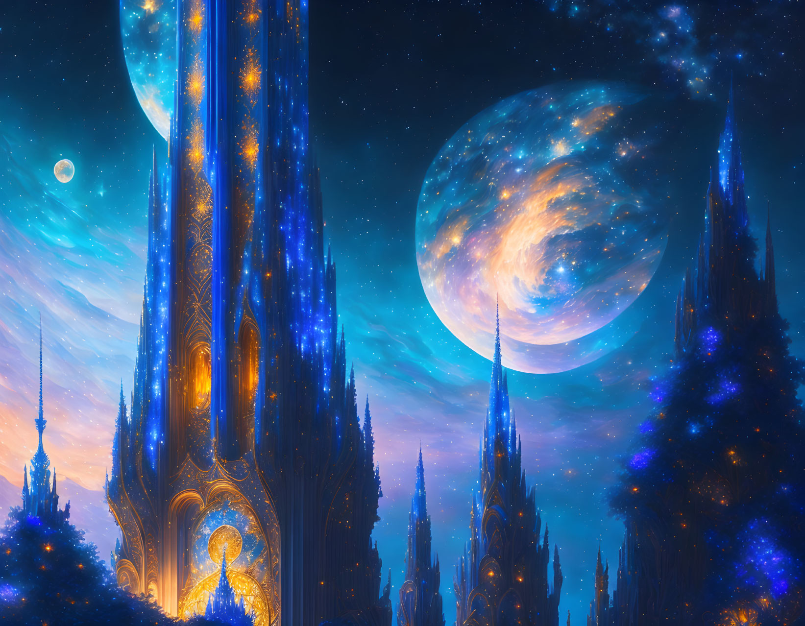 The moonlight castle