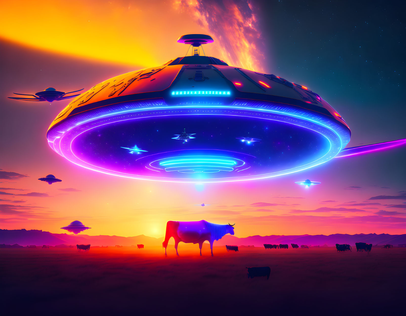 UFO - Nightcafe Daily Challenge