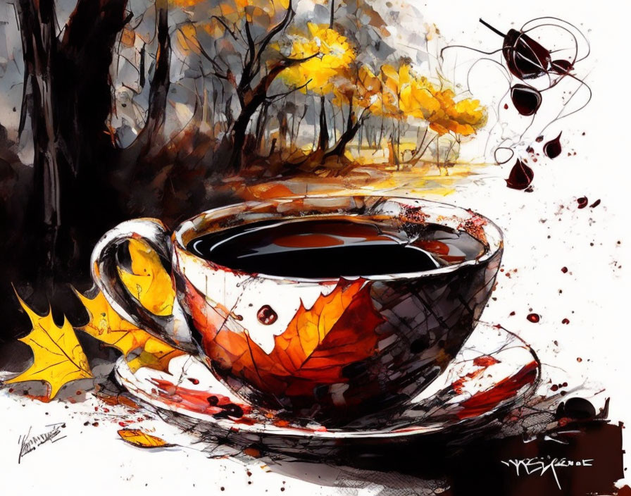 Autumn coffee 
