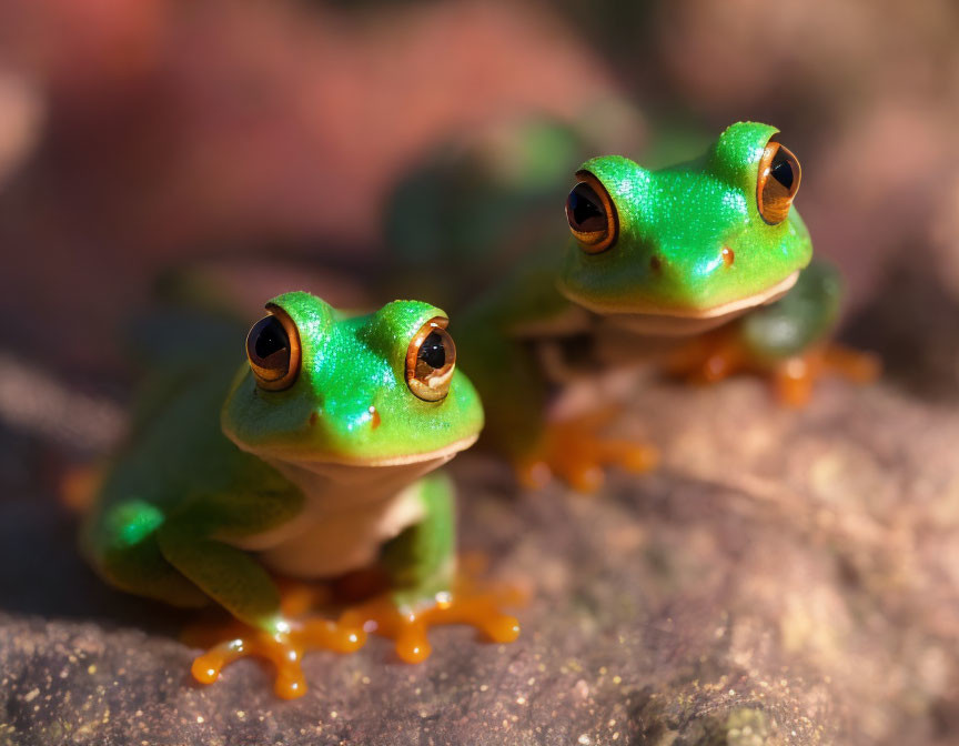 cute baby emerald frog
