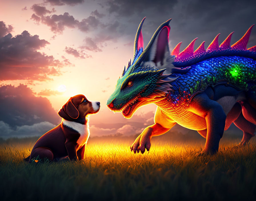 Dog and Dragon