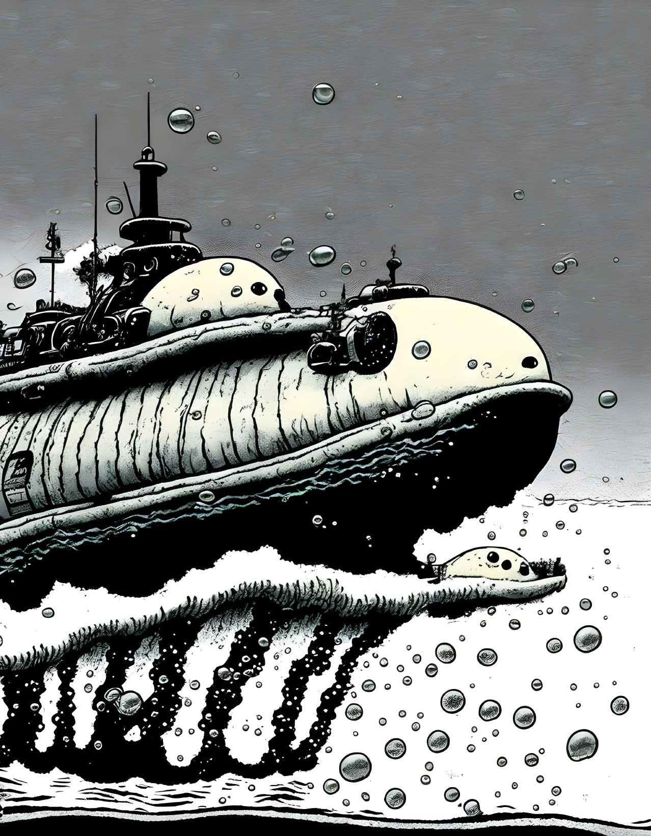 a submarine sinking 2 © Gerald B.