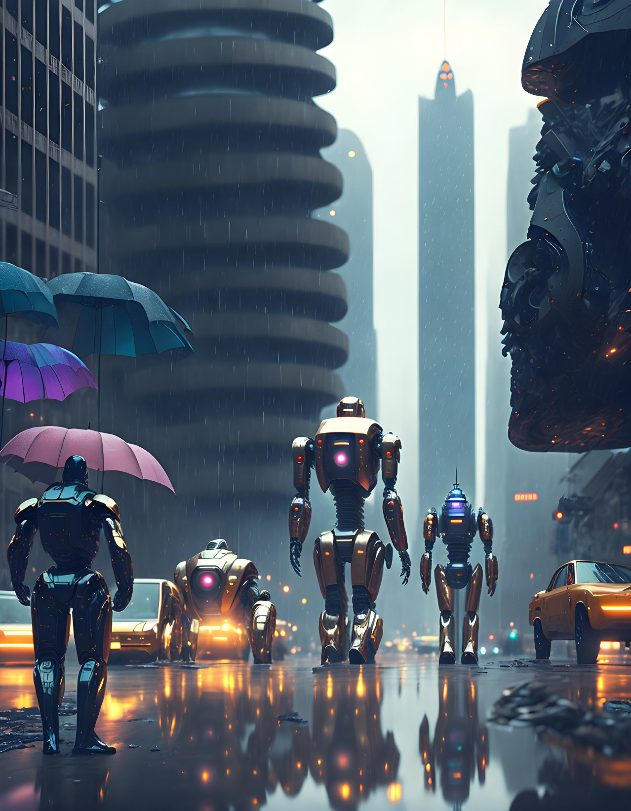  Robots in city  © Gerald B.