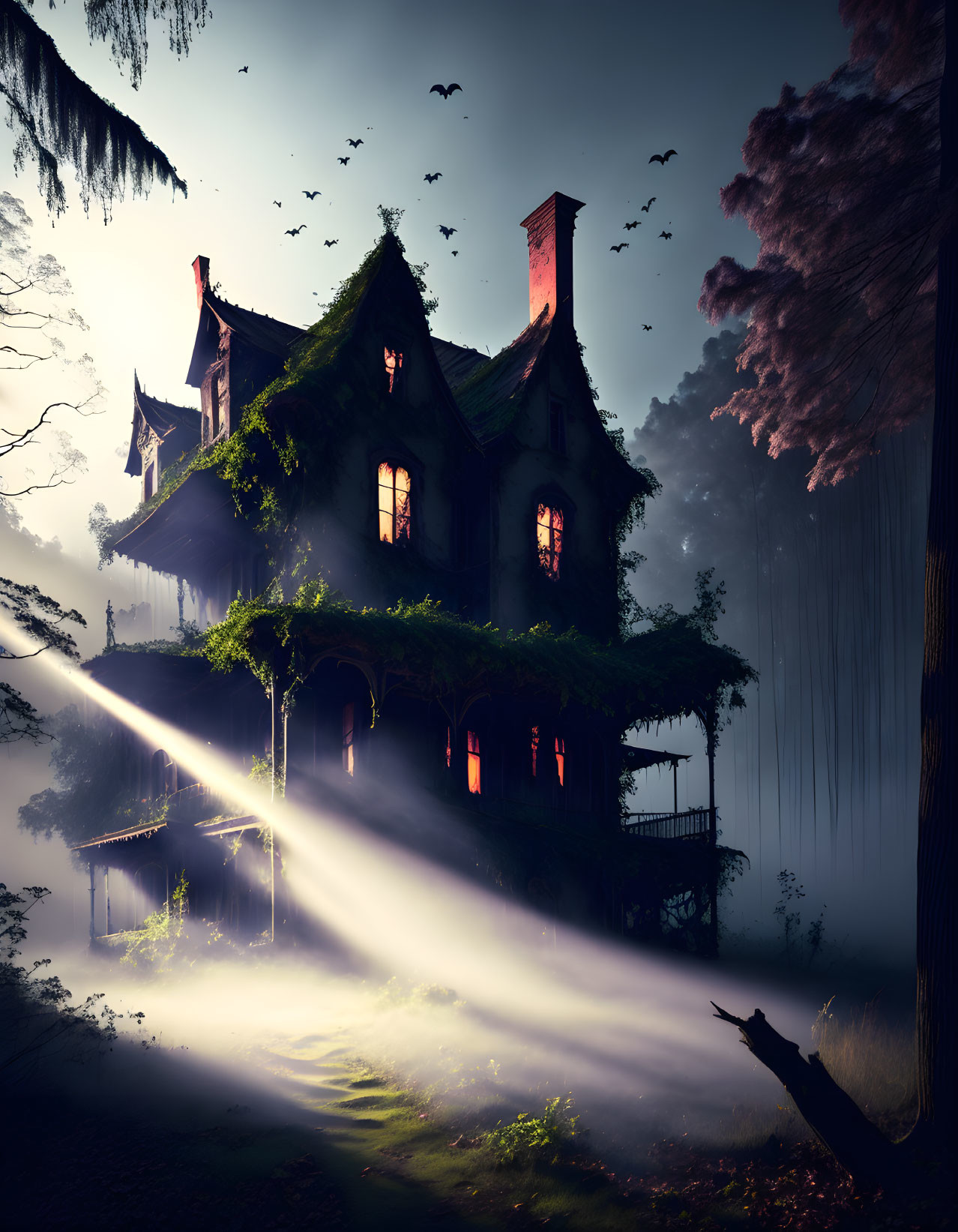 haunted house in forest  © Gerald B