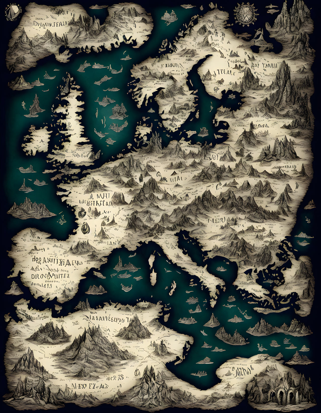 european map  fantasy © Gerald B.